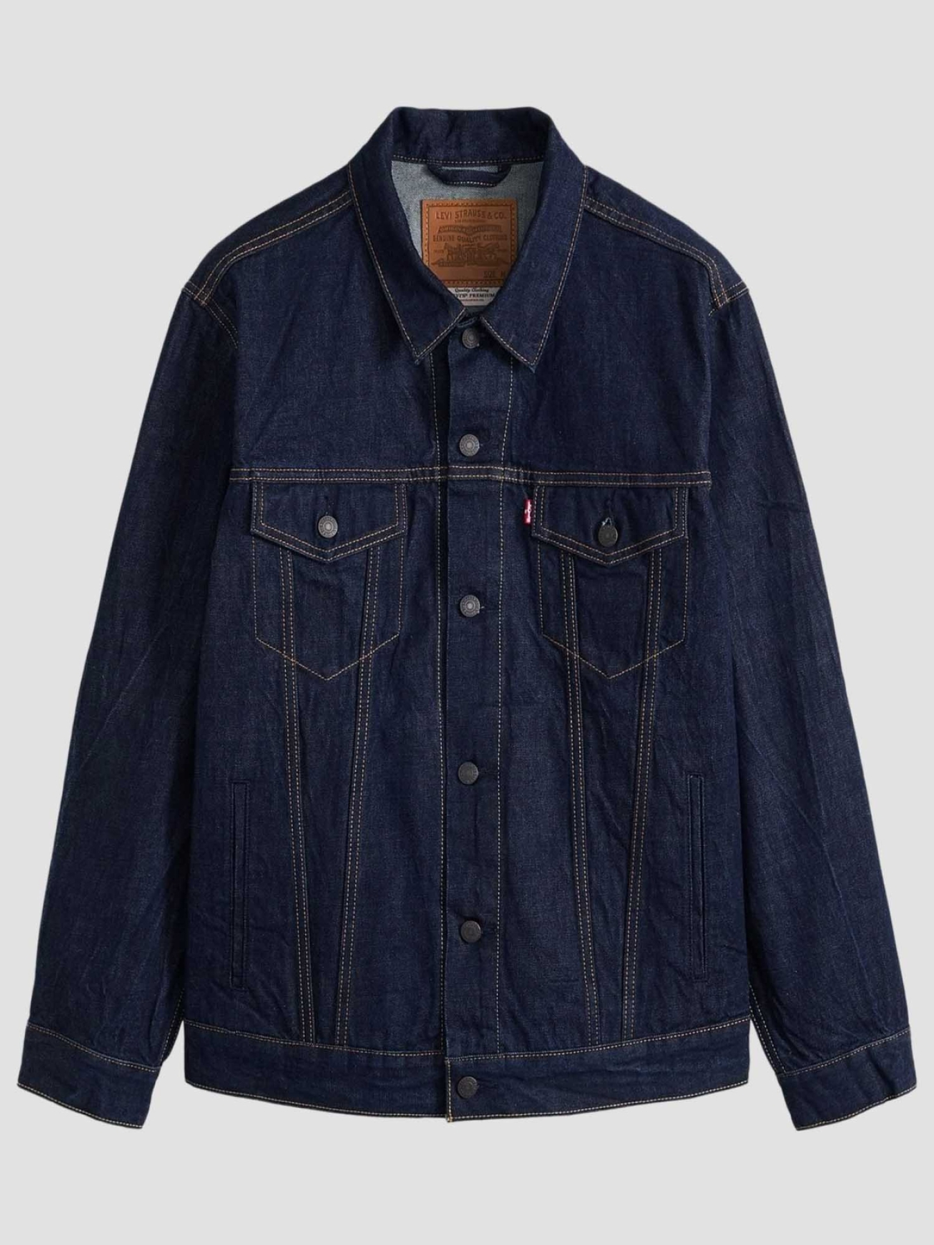 Чоловіча темно-синя джинсова куртка модель A5782;0083 Фото