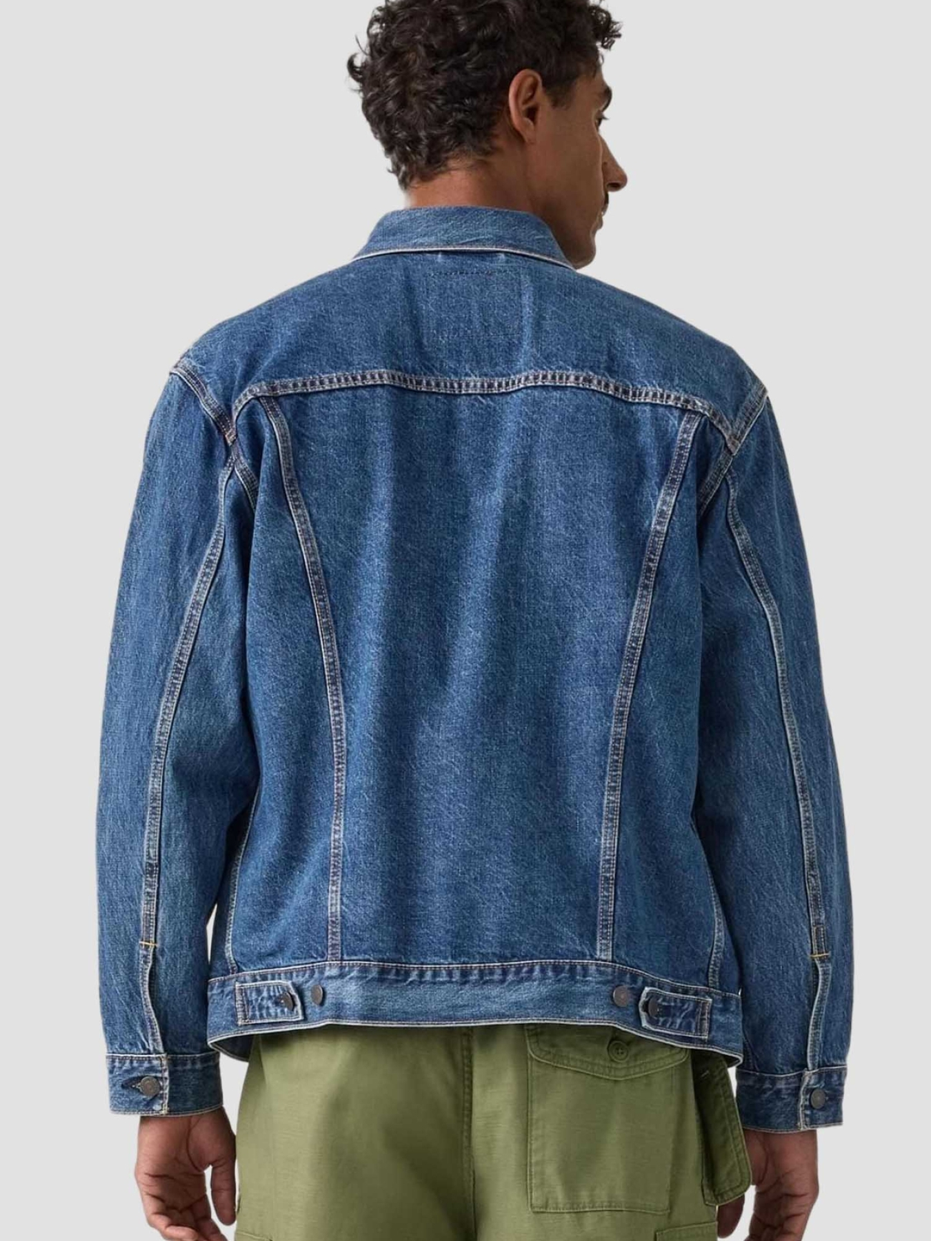 Чоловіча синя джинсова куртка модель A5782;0104 Фото