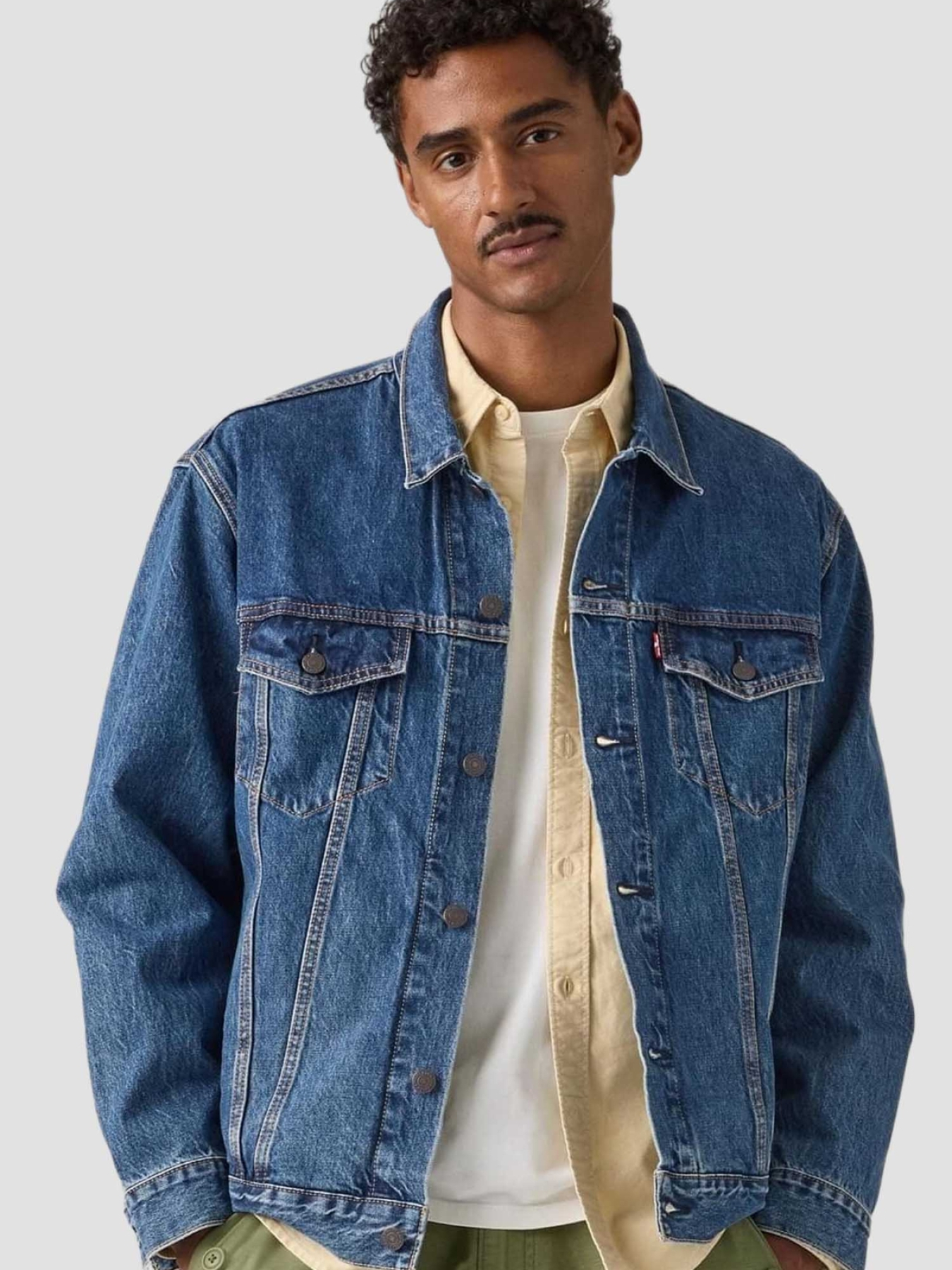 Чоловіча синя джинсова куртка модель A5782;0104 Фото