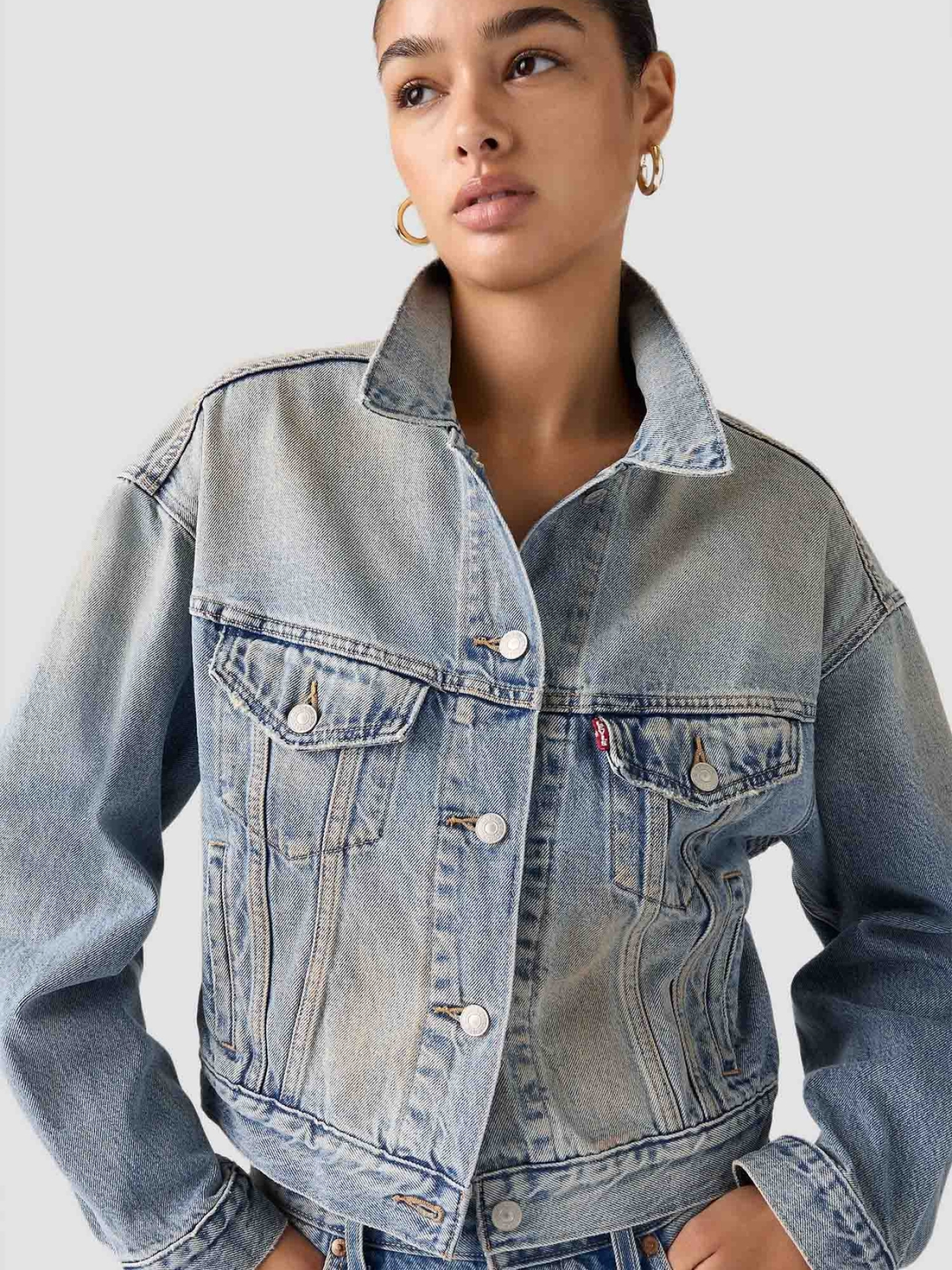 Жіноча блакитна джинсова куртка модель A9155;0022 Фото