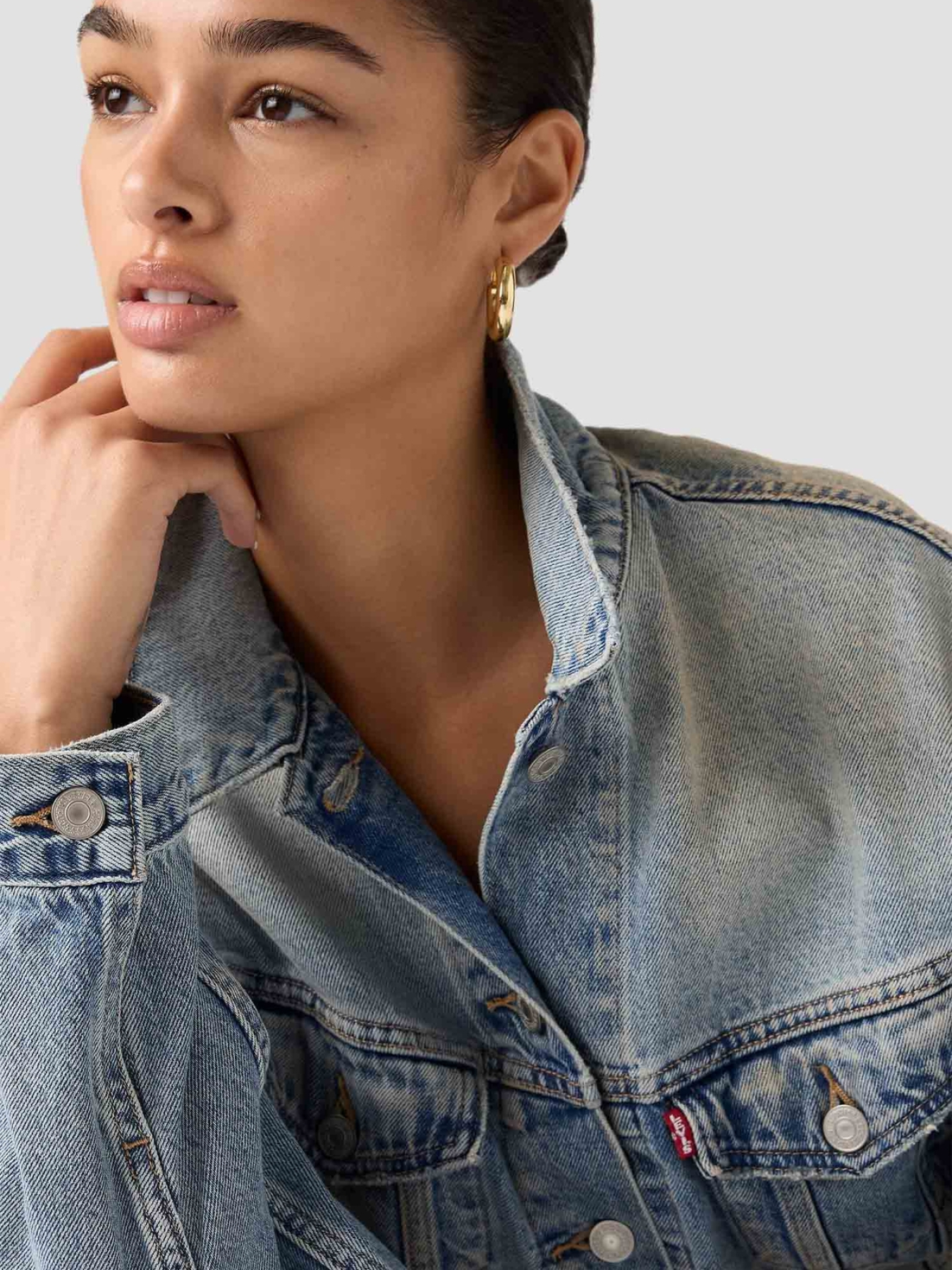 Жіноча блакитна джинсова куртка модель A9155;0022 Фото