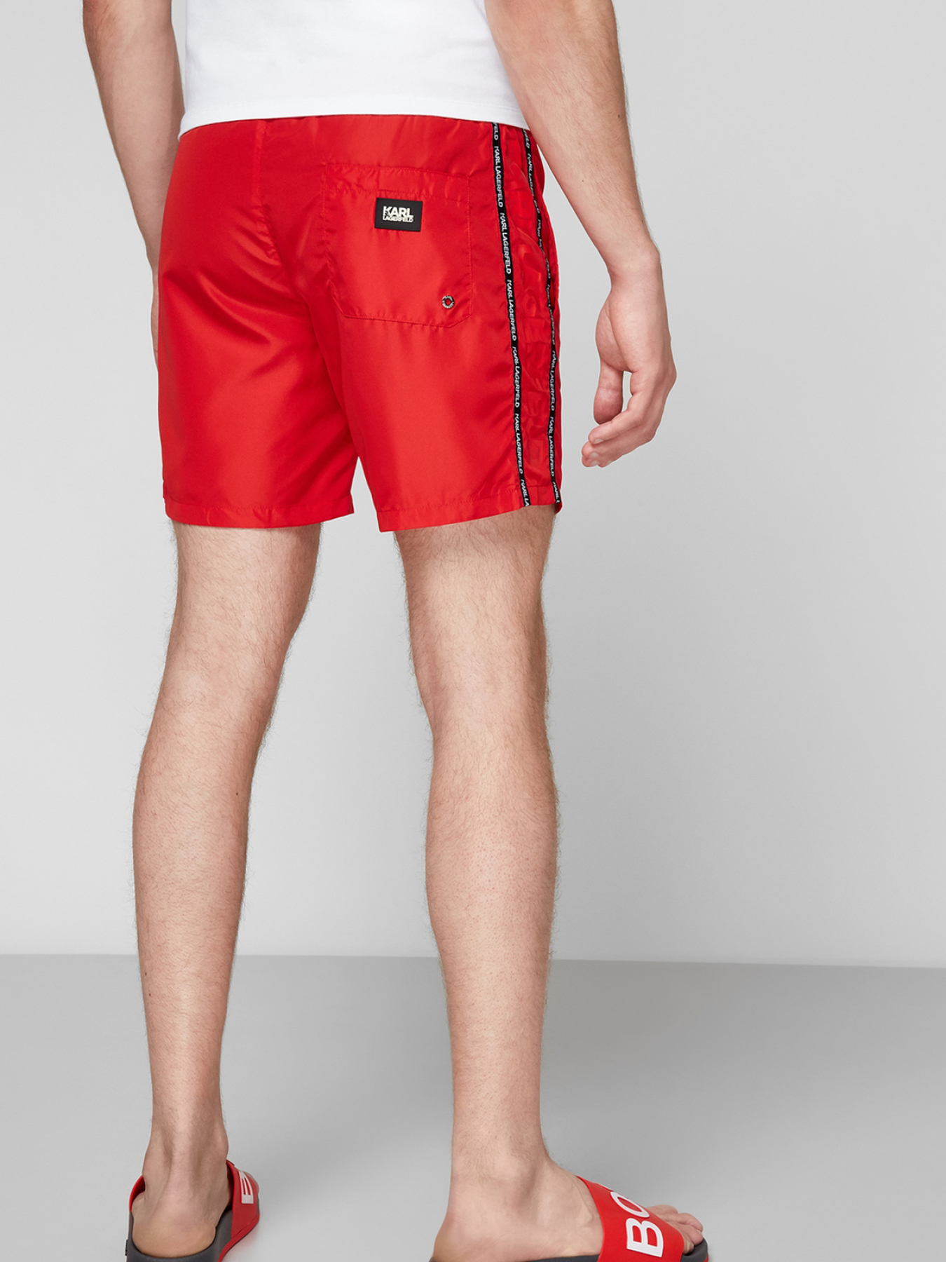 Шорты для плавания Karl Lagerfeld модель KL21MBM03;RED Фото