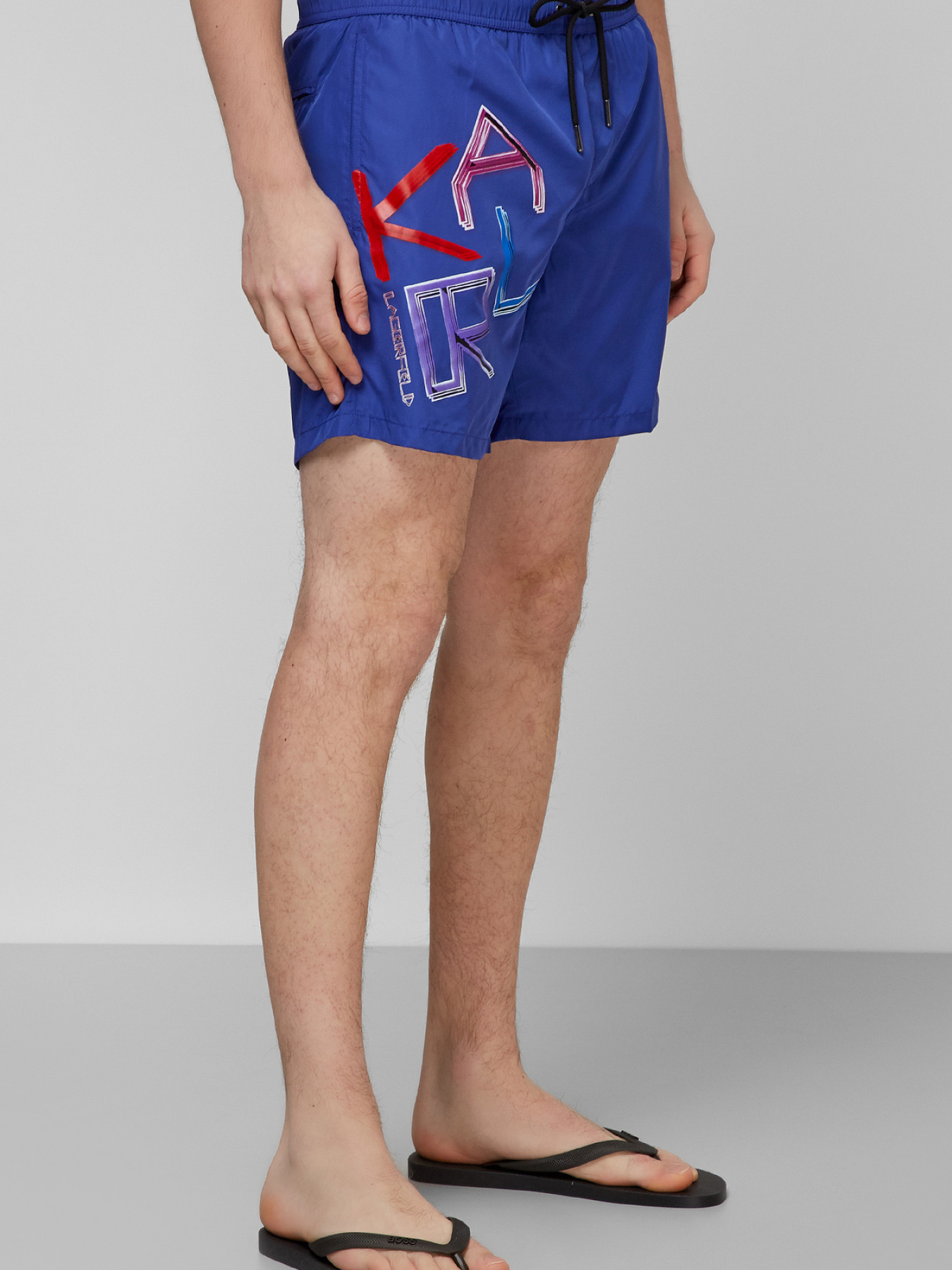 Шорты для плавания Karl Lagerfeld модель KL21MBM04;NAVY Фото