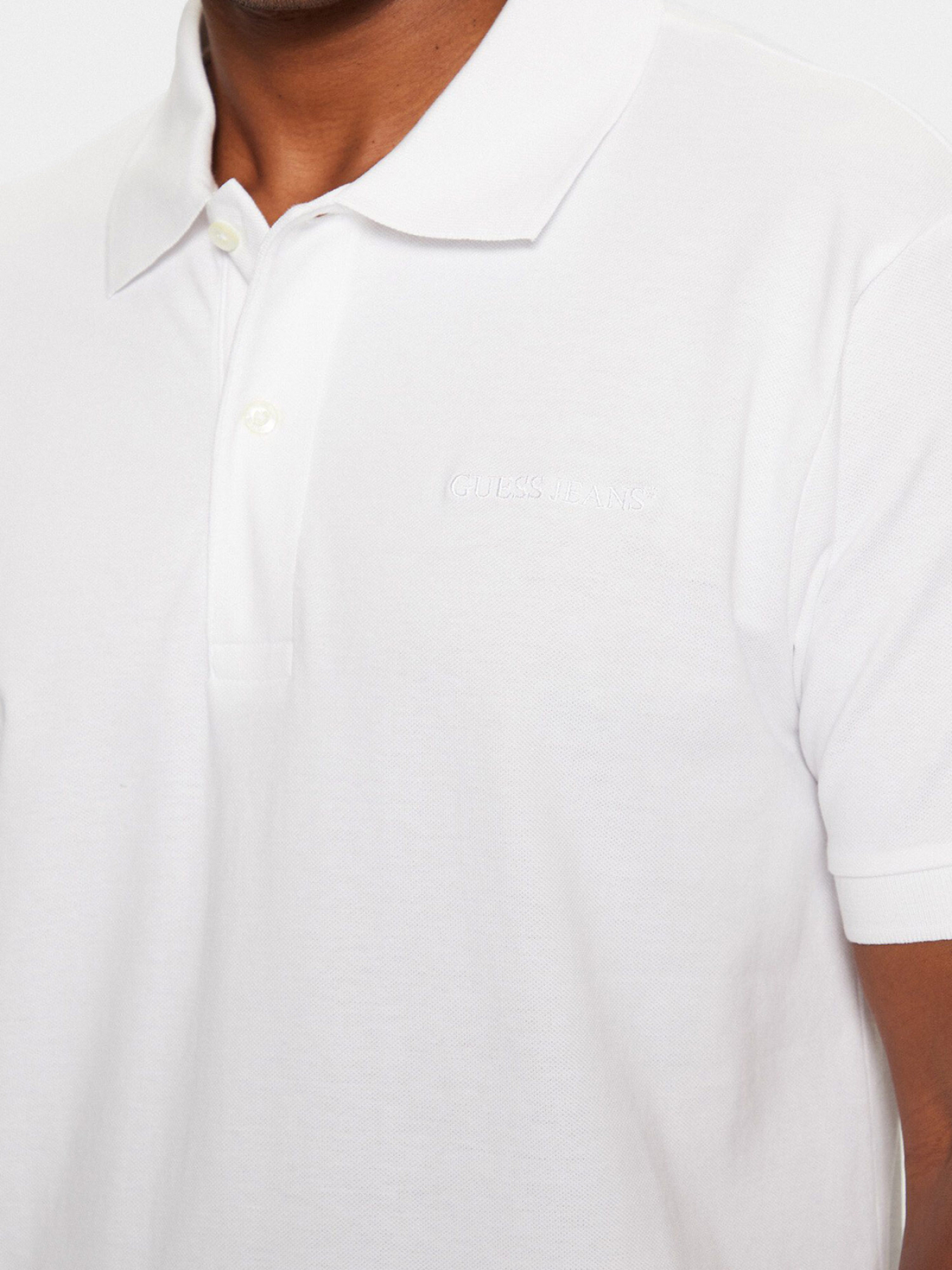 Чоловіче біле поло модель M4BP29.KCJV1;G011 Фото