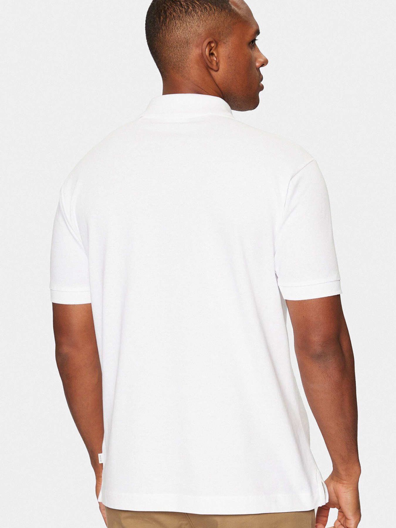 Чоловіче біле поло модель M4BP29.KCJV1;G011 Фото