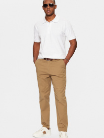 Чоловіче біле поло модель M4BP29.KCJV1;G011 Фото