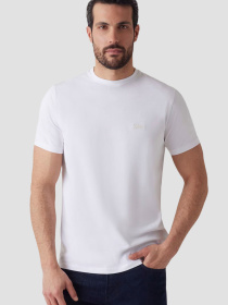 Мужская белая футболка модель M4GI70.KC9X0;G011 Фото