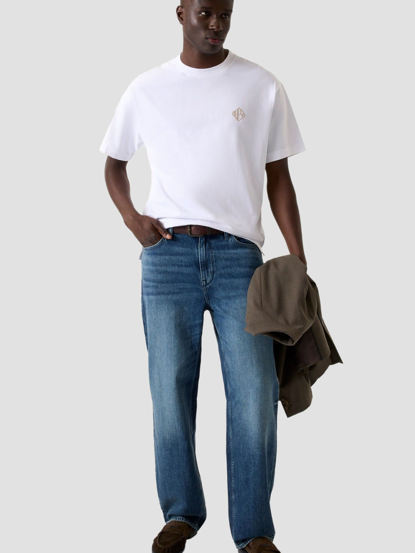 Мужская белая футболка модель M6RI25.I3Z14;G011 Фото