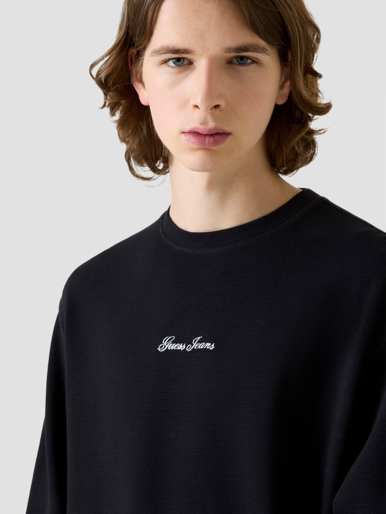 Лонгслів Guess Jeans модель M6RP13.KD461;JBLK Фото