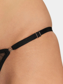 Жіночі чорні трусики з візерунком модель O5RE10.KCLB0;JBLK Фото