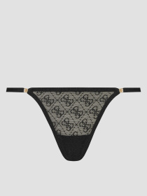 Жіночі чорні трусики з візерунком модель O5RE10.KCLB0;JBLK Фото