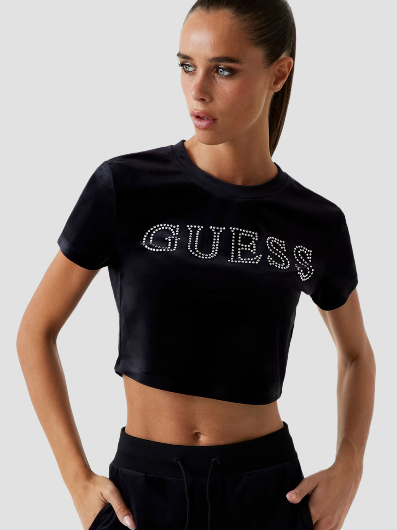 Топ GUESS модель V3BI01.K0232;JBLK Фото