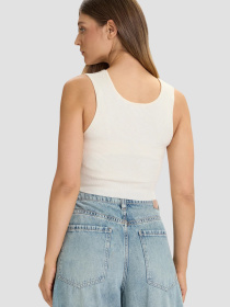 Женский белый топ модель V5BP05.Z3JD2;G047 Фото