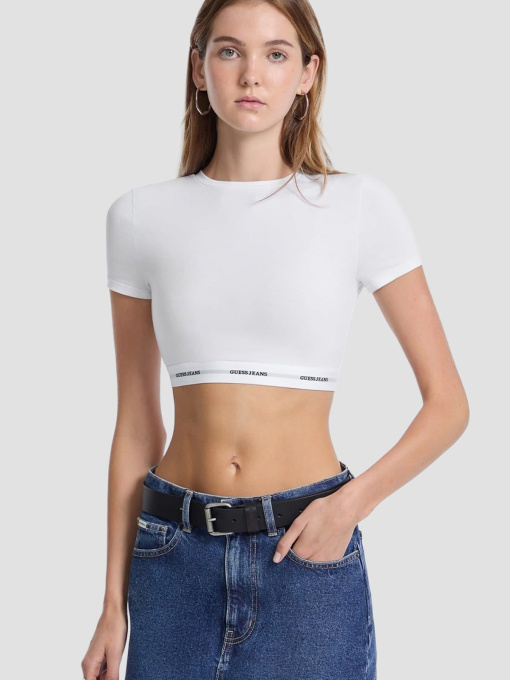 Женский белый топ модель W5YZ02.KBBU1;G011 Фото