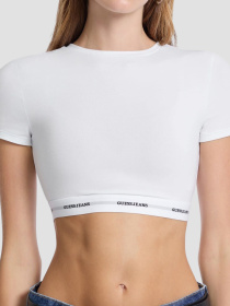 Женский белый топ модель W5YZ02.KBBU1;G011 Фото