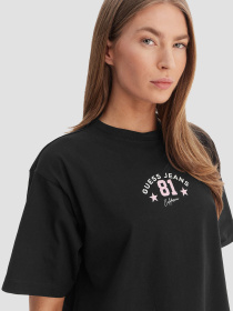 Жіноча чорна футболка модель W6RI20.K8HM0;JBLK Фото