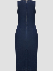 Женское темно-синее джинсовое платье модель W6RK72.D6980;OKLN Фото