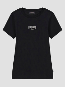 Жіноча чорна футболка модель W6RP21.KA0H1;JBLK Фото