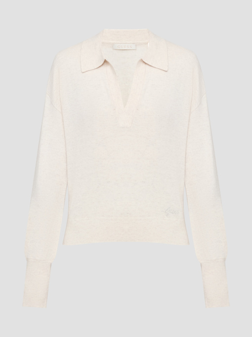 Женское бежевое поло модель W6RR63.Z3PK0;H72H Фото