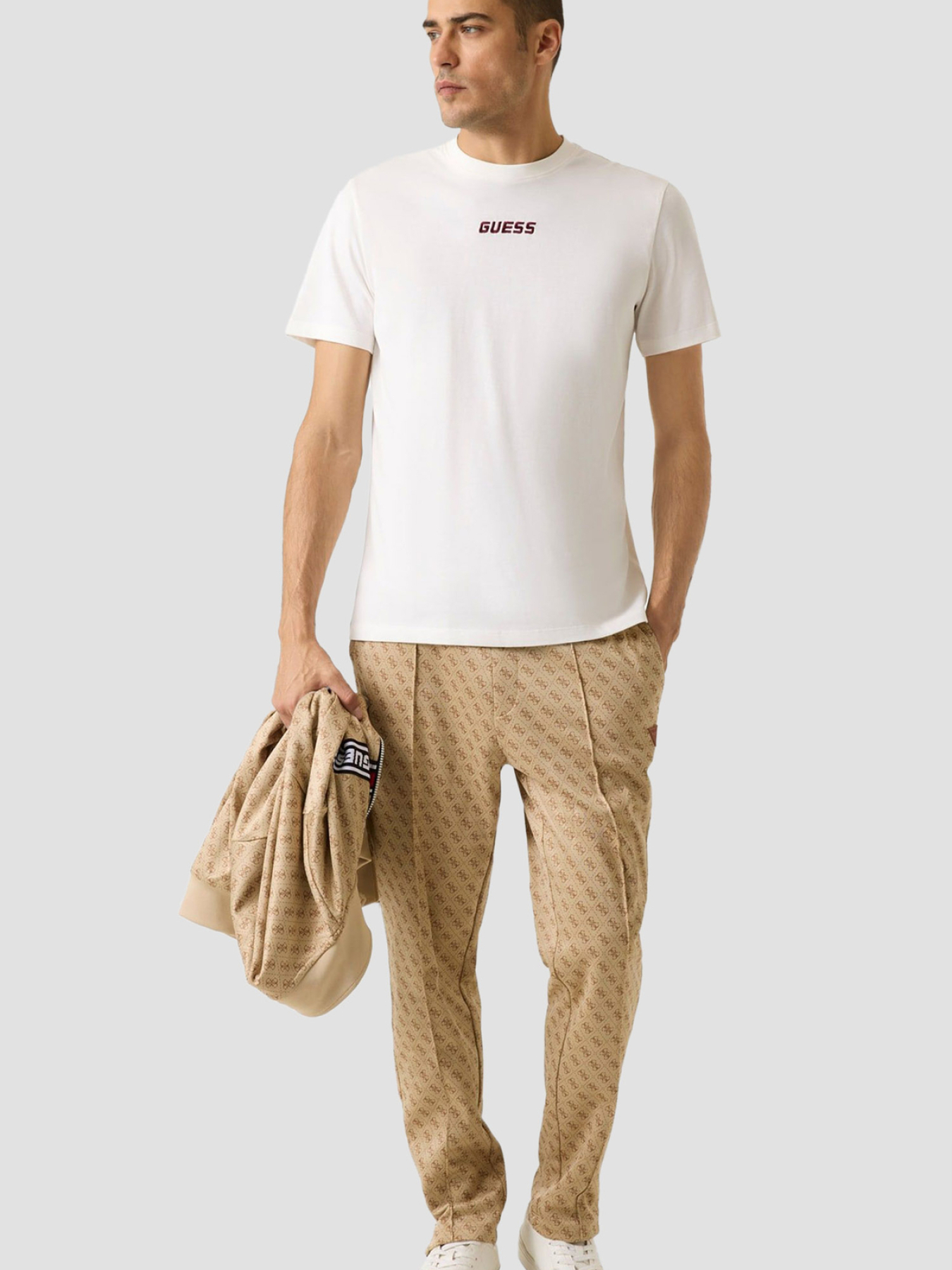 Мужская белая футболка модель Z6RI00.I3Z14;G018 Фото