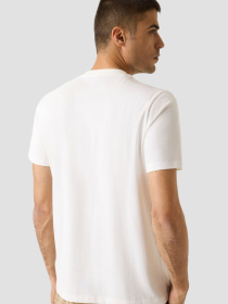 Мужская белая футболка модель Z6RI00.I3Z14;G018 Фото