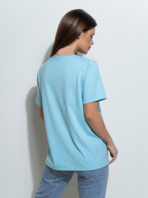 Футболки модель 14494_голубой Фото