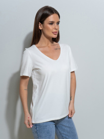 Футболки модель 14494_молочный Фото