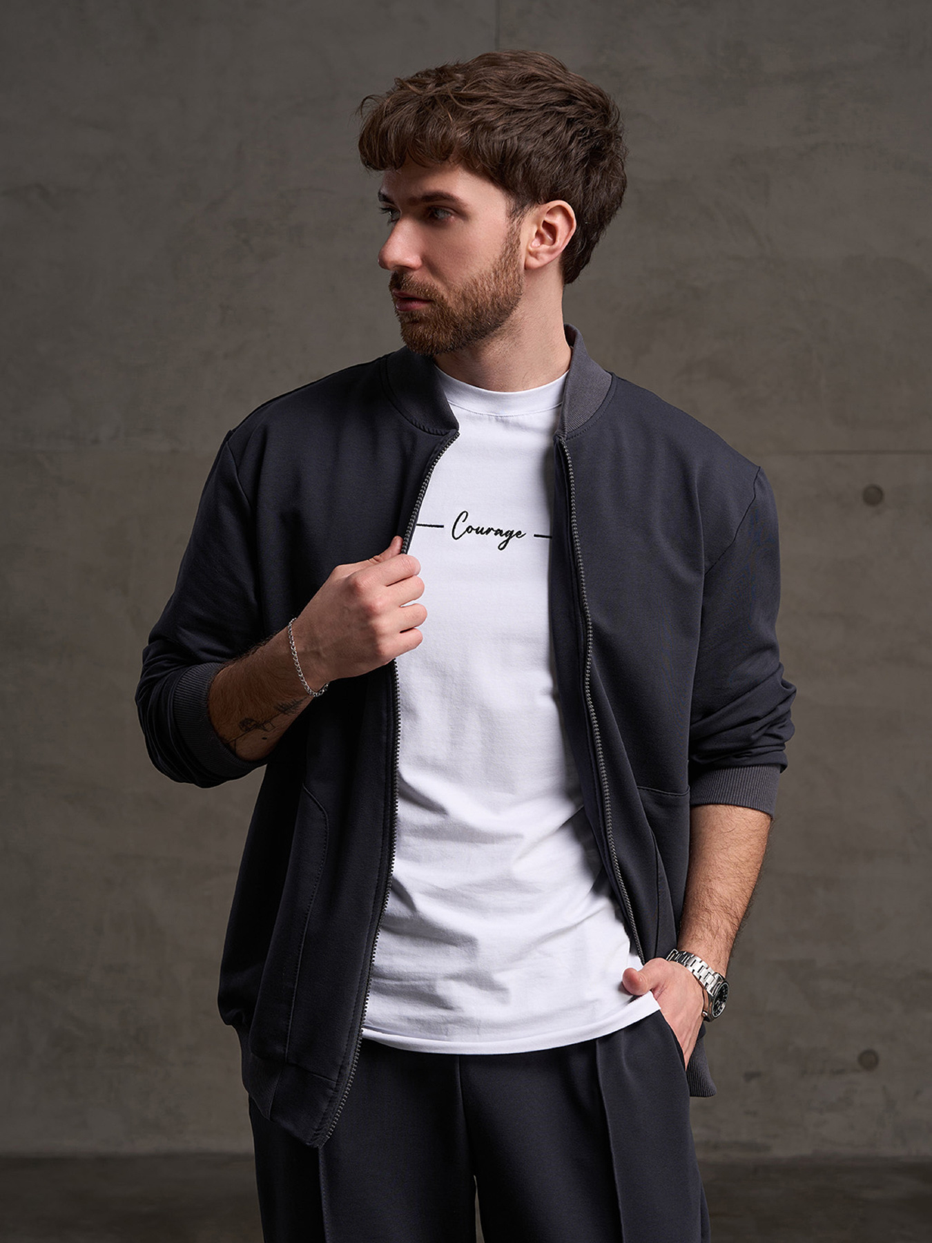 Спортивные костюмы модель GN-554_серый Фото