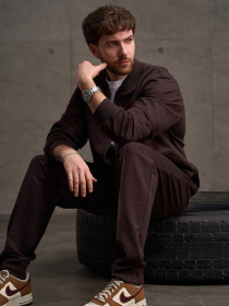 Спортивные костюмы модель GN-554_темно-коричневый Фото