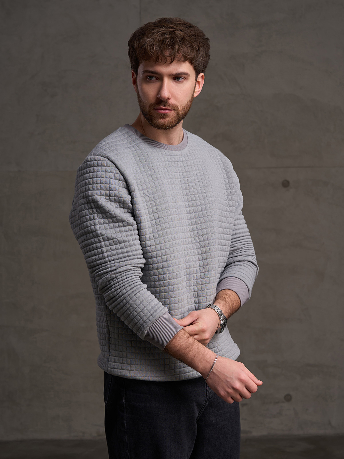 Толстовки чоловічі модель GN-555_светло-серый Фото