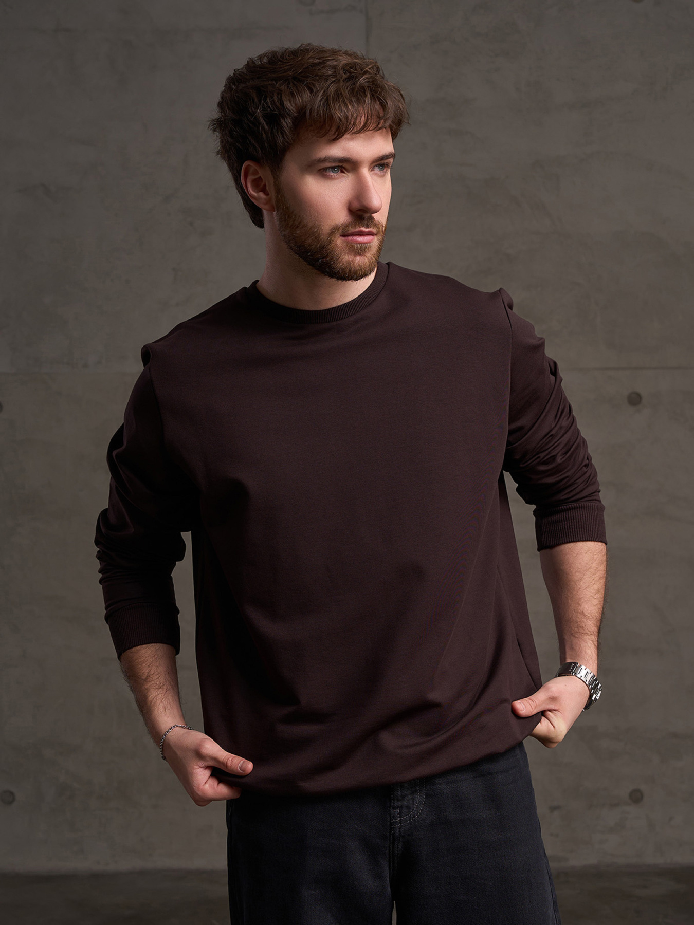 Толстовки модель GN-556_темно-коричневый Фото