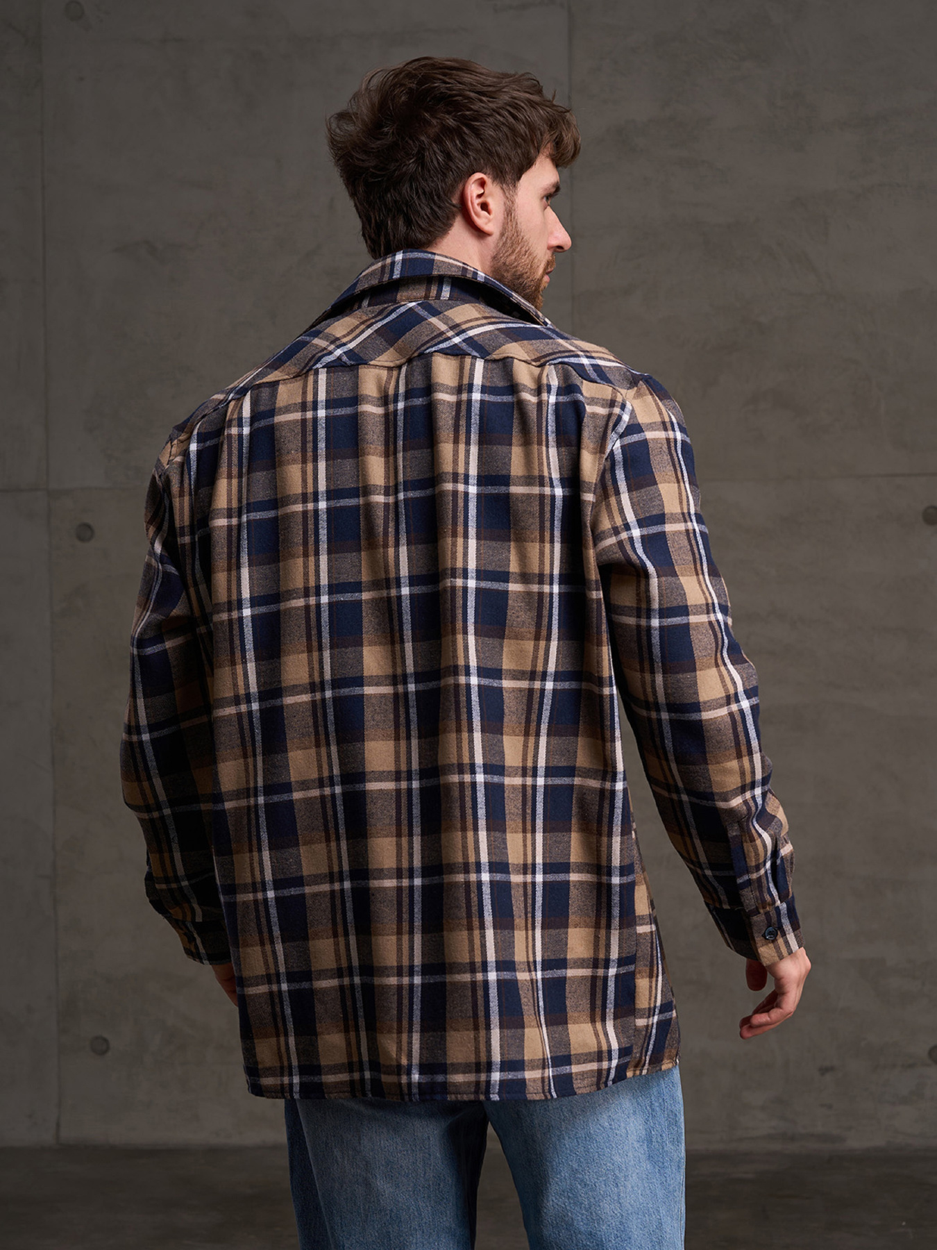 Сорочка в клітинку ISSA Plus модель GN-557_мультиколор Фото