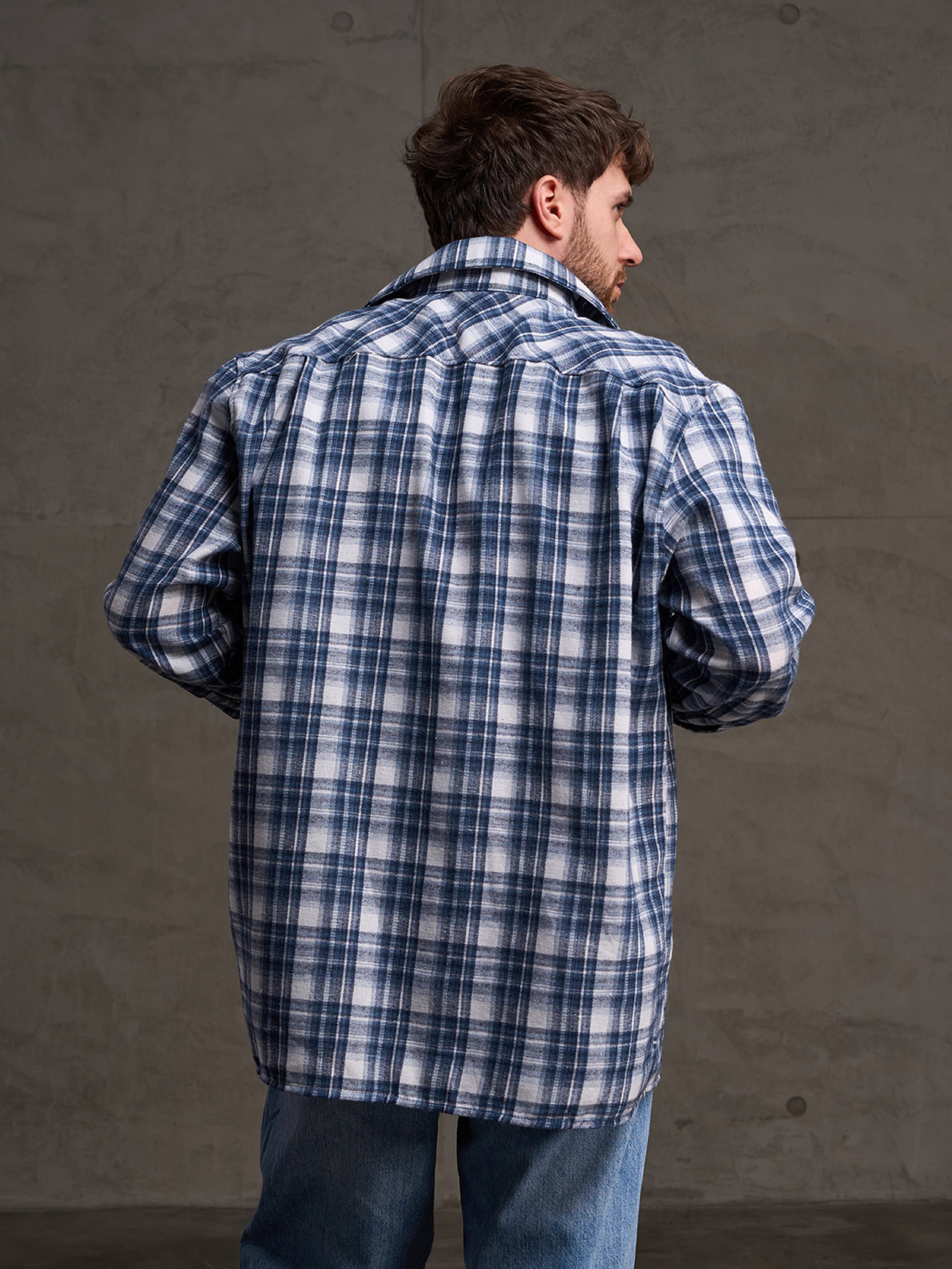 Рубашка в клетку ISSA Plus модель GN-558_мультиколор Фото