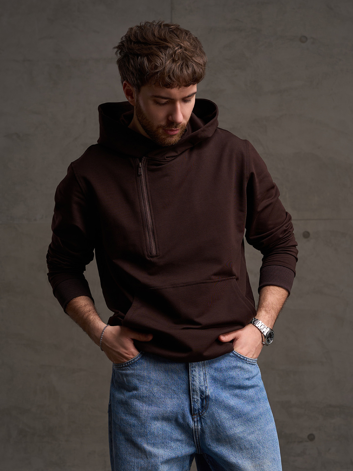 Толстовки модель GN-560_темно-коричневый Фото