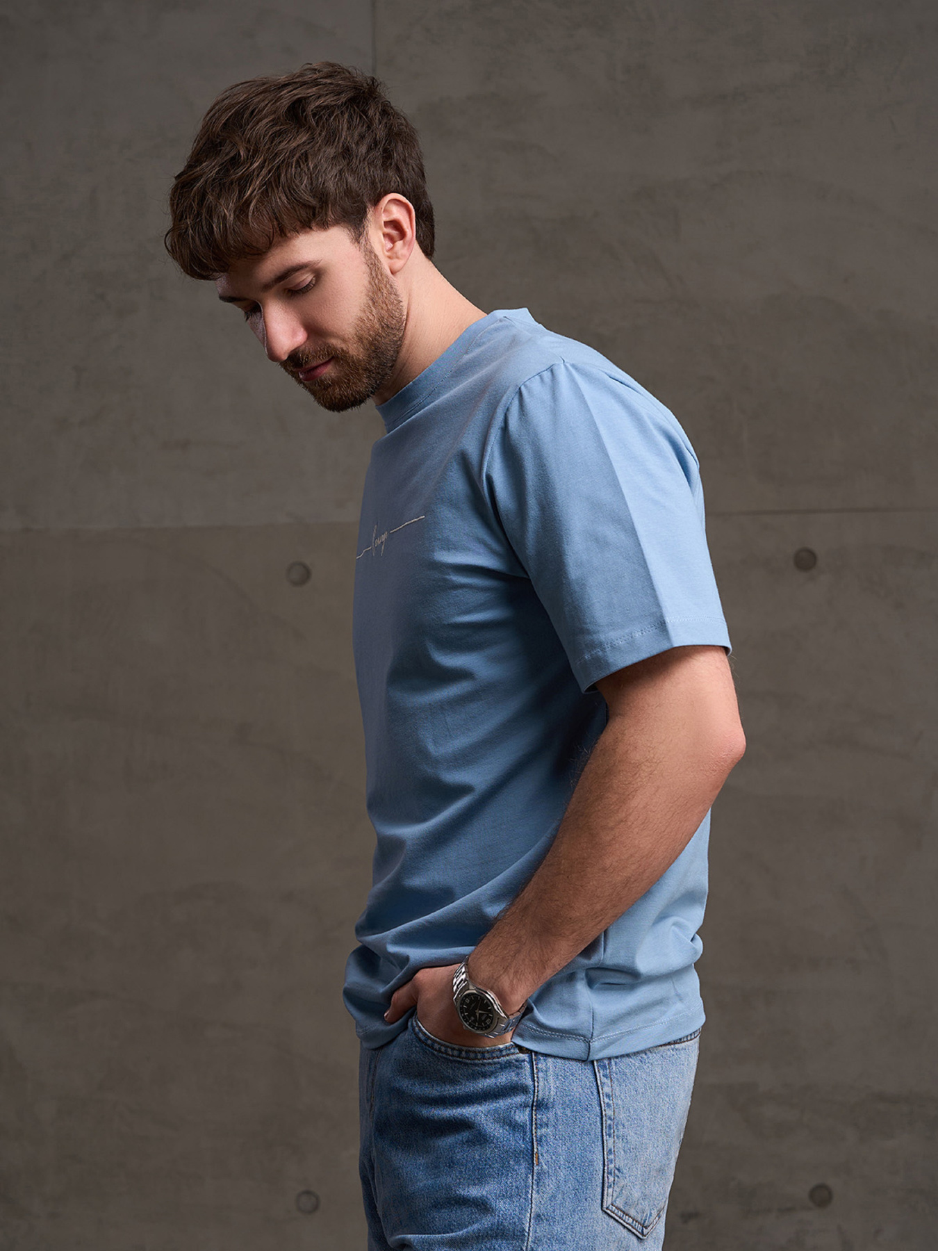 Футболки модель GN-562_голубой Фото