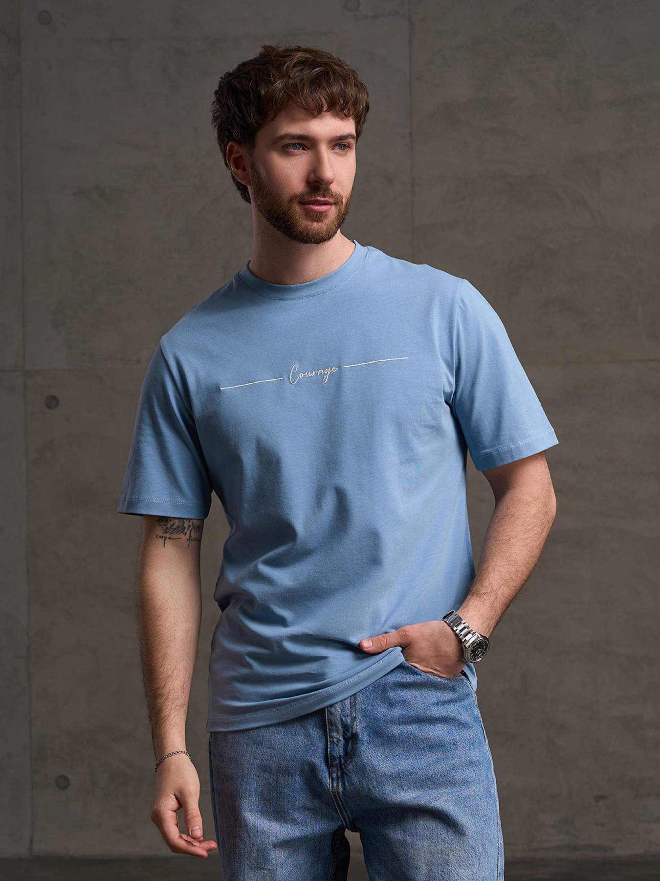 Футболки модель GN-562_голубой Фото