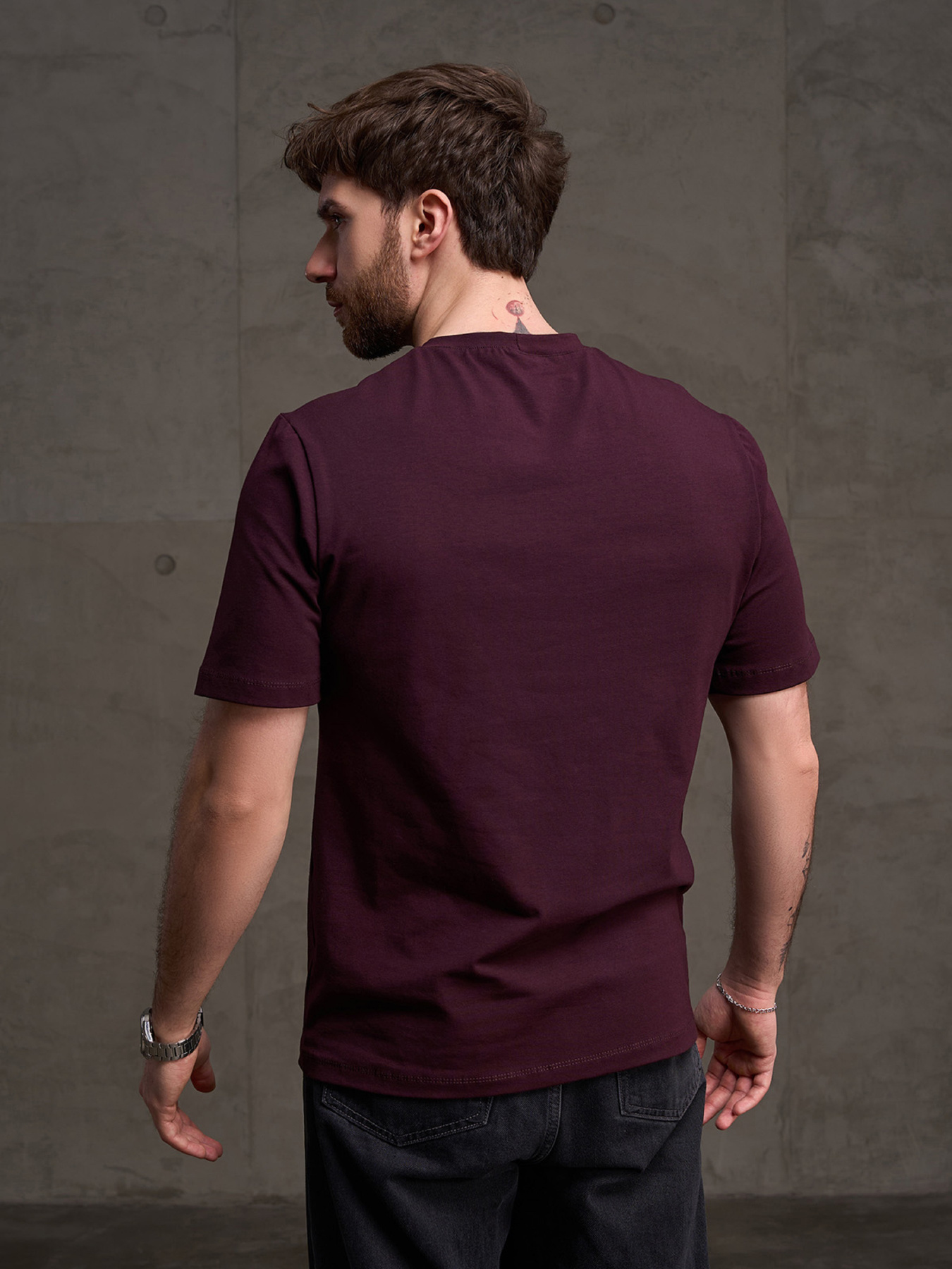 Футболки модель GN-562_темно-бордовый Фото