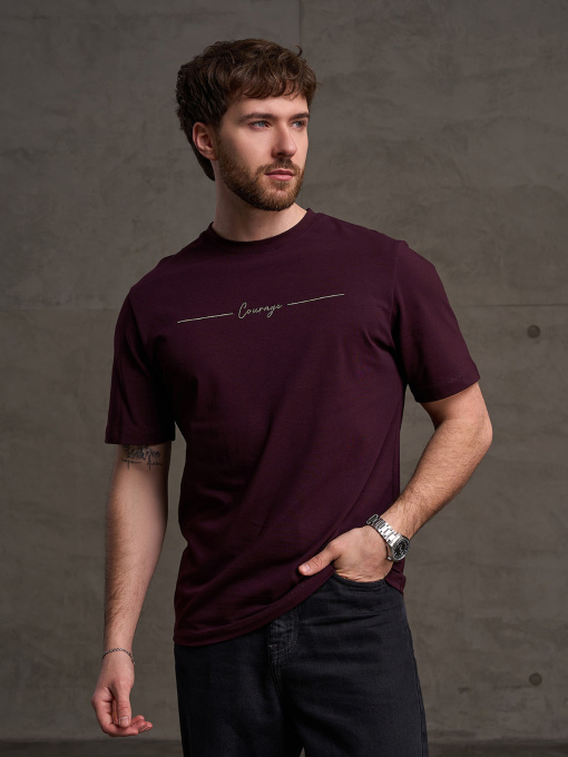 Футболки модель GN-562_темно-бордовый Фото