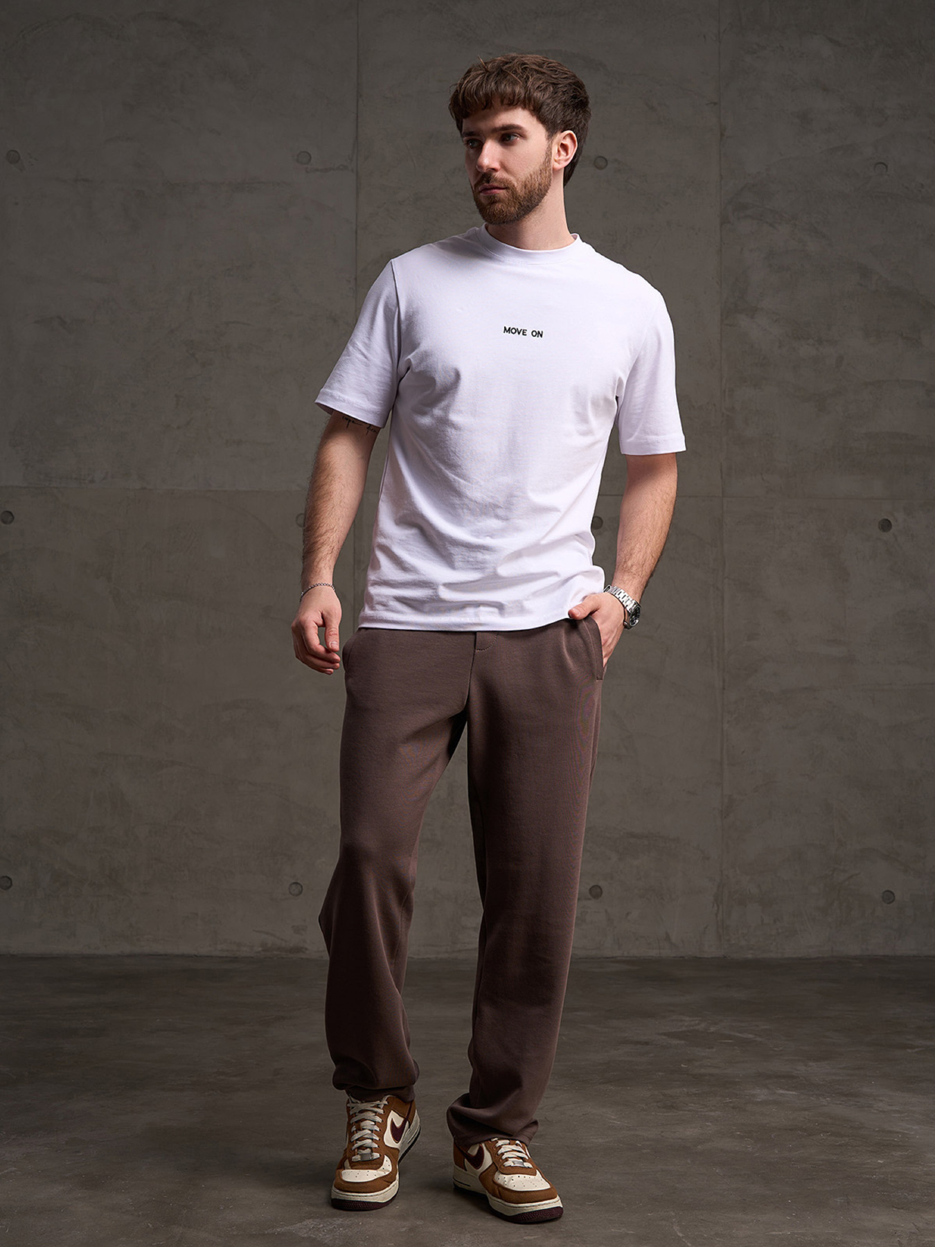 Спортивные штаны модель GN-564_бежевый Фото