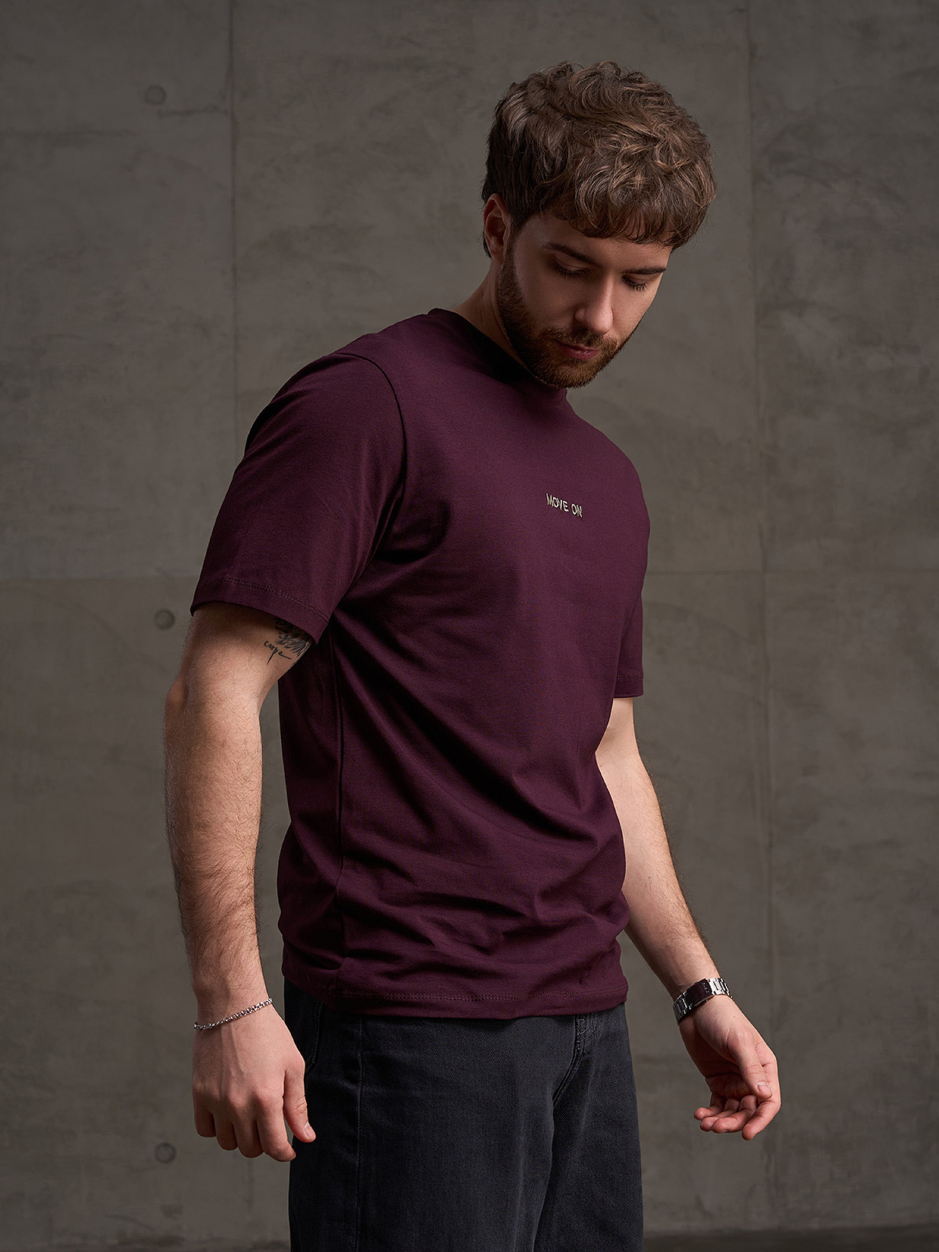 Футболки модель GN-568_темно-бордовый Фото