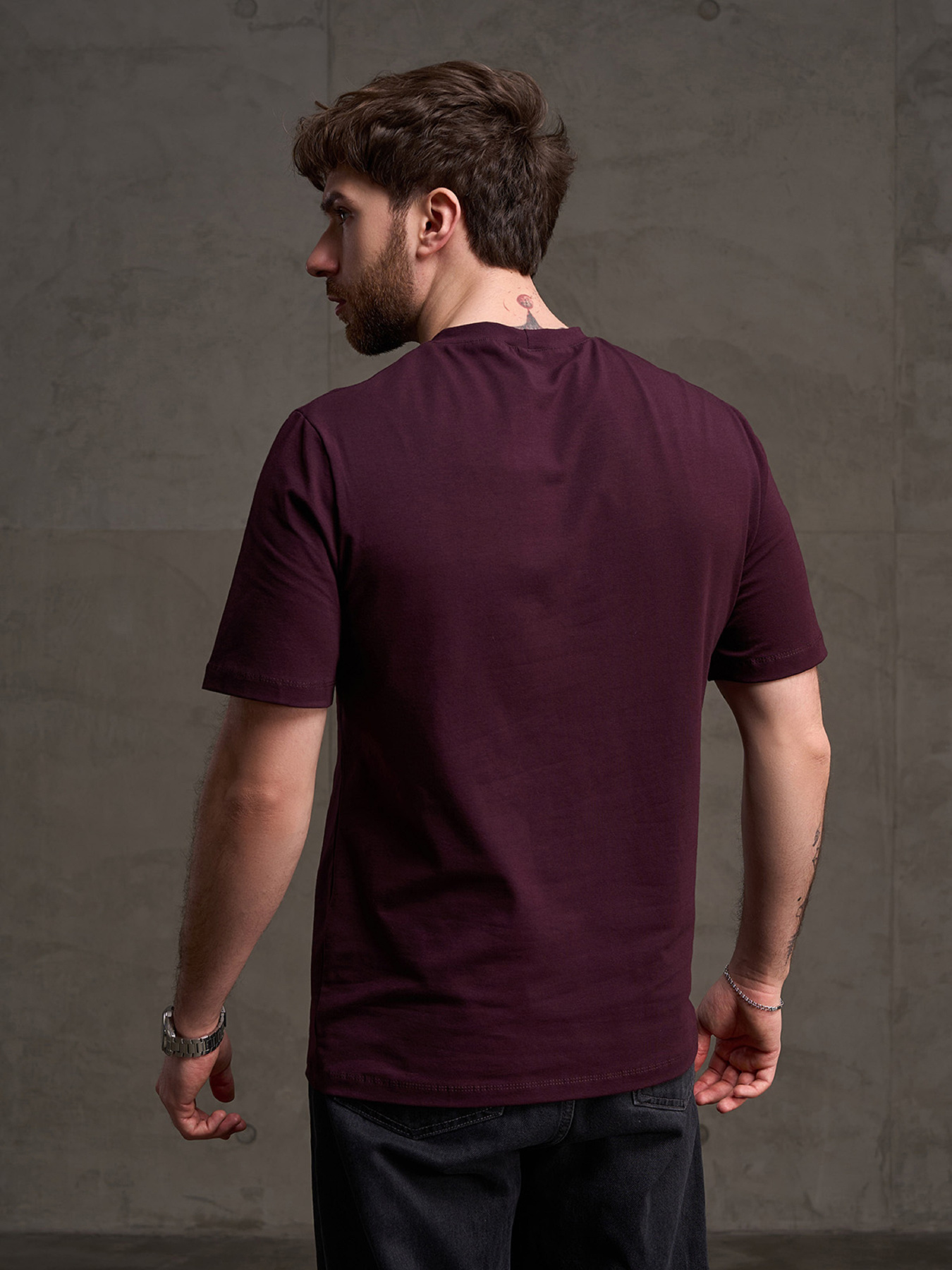 Футболки модель GN-568_темно-бордовый Фото