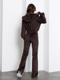 Жіночі костюми модель 15549_темно-коричневый Фото