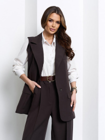 Костюмы модель 15106_темно-коричневый Фото