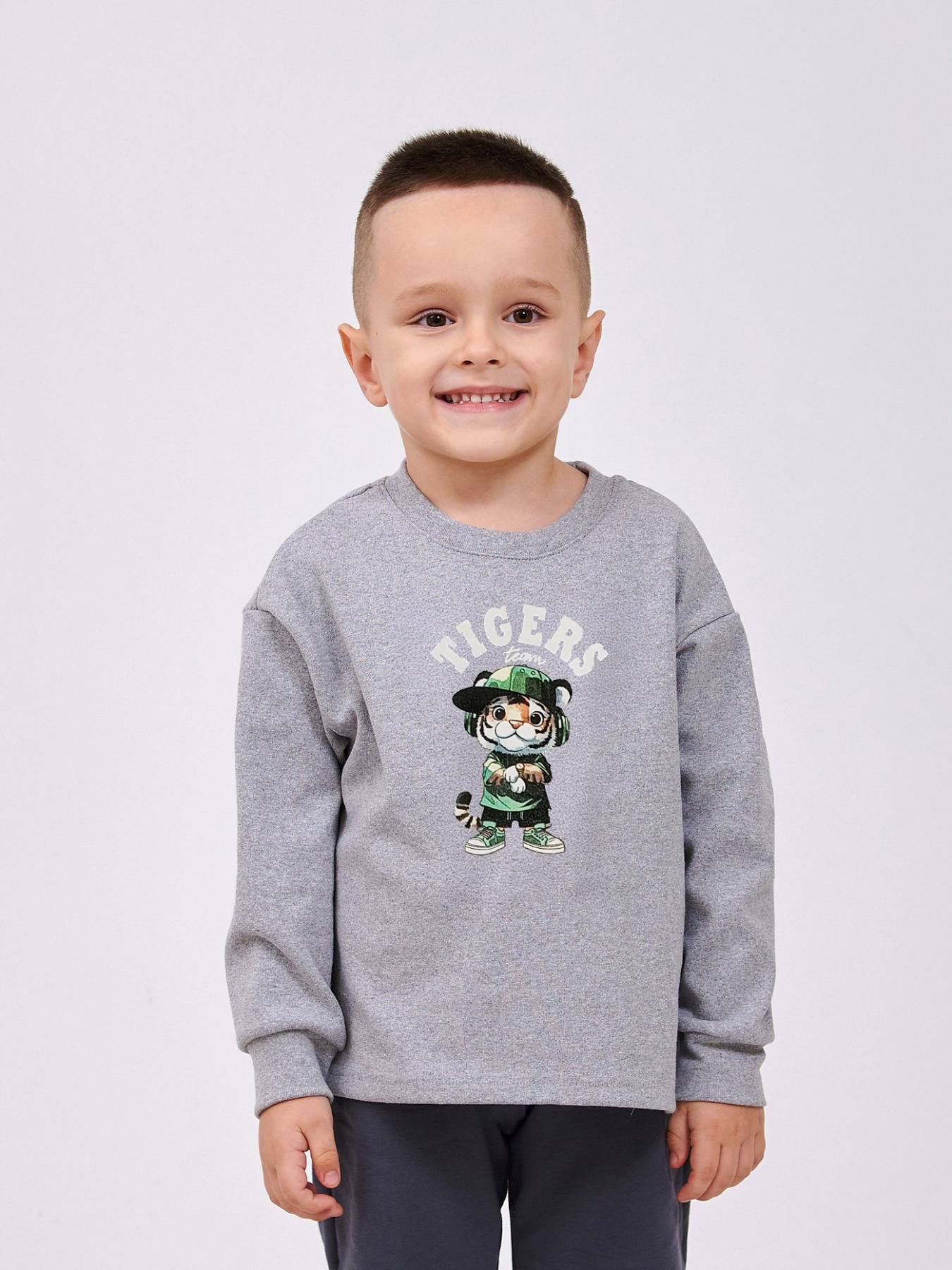 Худи и свитшоты SMIL модель smil_116749-1-seryj-melanz Фото