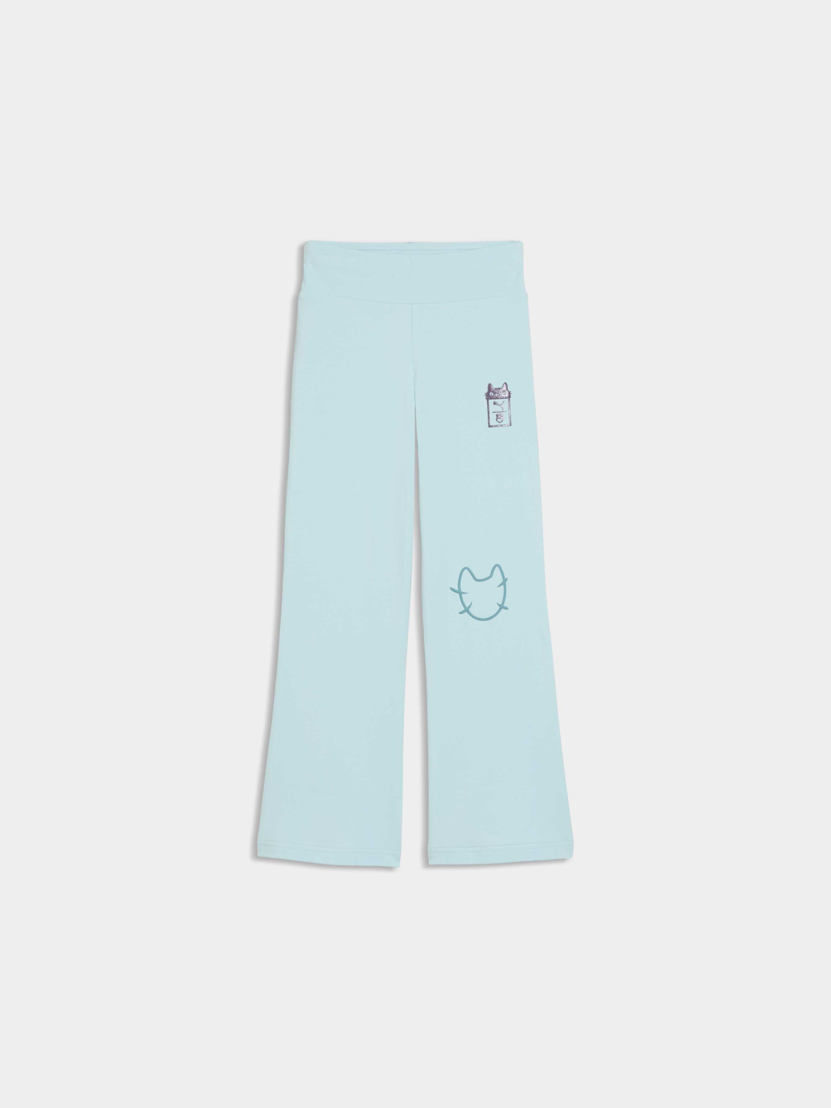Дитячі Спортивні леггінси PUMA x Gdh Flared Leggings (634929_48) колір синій, матеріал комбінований верх
