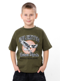 Футболка для хлопчика UNLIMITED, Хакі Носи Своє (6414-001-33-4-3) модель 6414-001-33-4-3-hak-unlimited Фото