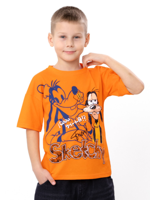 Футболка для хлопчика GOOFY, Помаранчевий Носи Своє (6414-001-33-4-4) модель 6414-001-33-4-4-pomaranchevij-goofy Фото