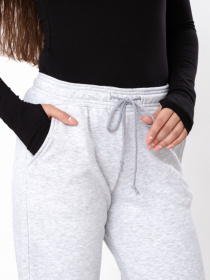 Штани жіночі широкого крою на резинці однотонні, Сірий Носи Своє (8229-104) модель 8229-104-srij Фото