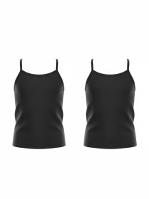 Комплект майок для дівчинки на тонких бретельках 2 шт, Чорний Носи Своє (6289-036-1-pak2) модель 6289-036-1-pak2-chornij Фото