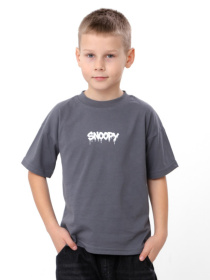 Футболка оверсайз для хлопчика, Графітовий Носи Своє (6414-001-33-4-1) модель 6414-001-33-4-1-temnij-graft-snoopy Фото